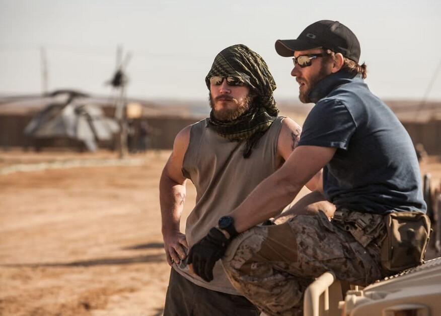 Justin (Chris Pratt, L) and Patrick (Joel Edgerton) are U.S. Navy SEALs, in "Zero Dark Thirty." (Jonathan Olley/Columbia Pictures)