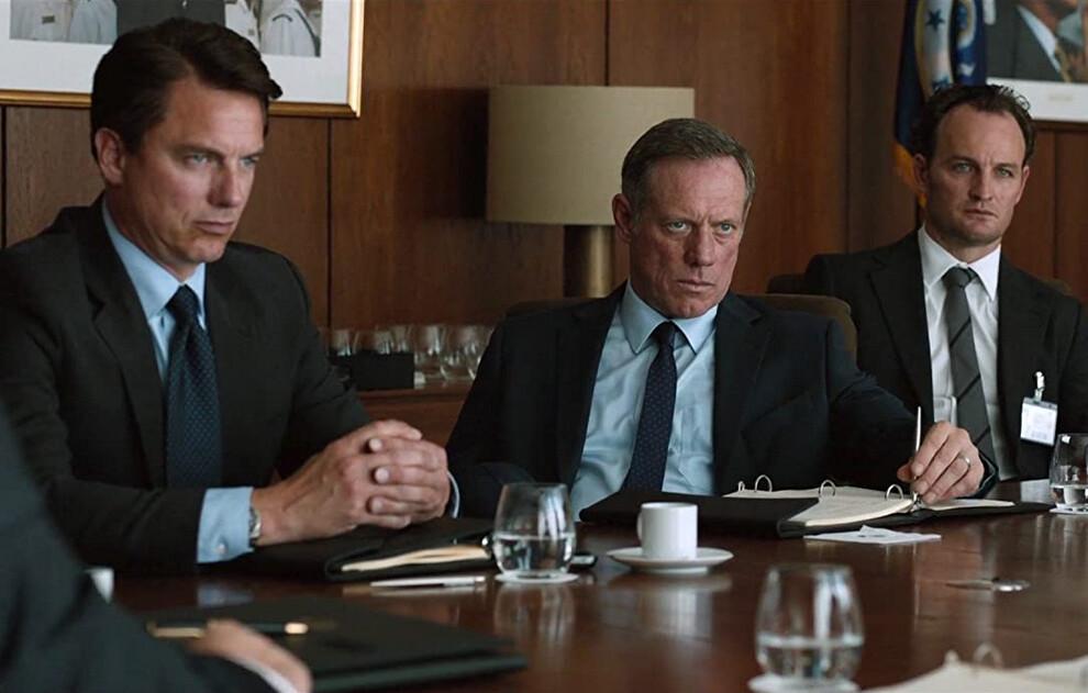 (L–R) Scott Adkins, Fredric Lehne, and Jason Clarke as CIA agents in “Zero Dark Thirty.” (Jonathan Olley/Columbia Pictures)