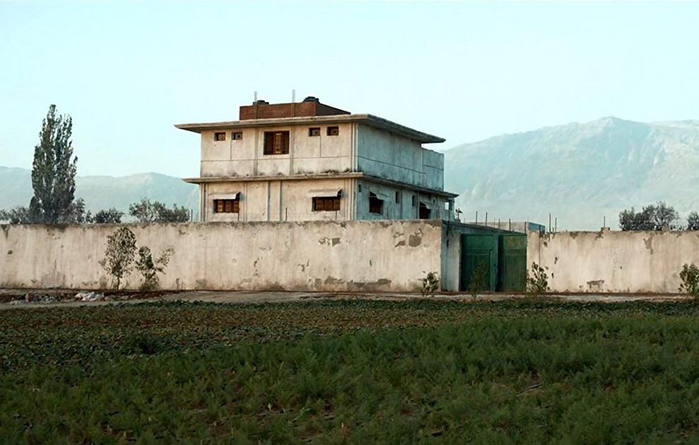 Osama bin Laden's fortress-compound in Abbottabad, Pakistan, in "Zero Dark Thirty." (Jonathan Olley/Columbia Pictures)