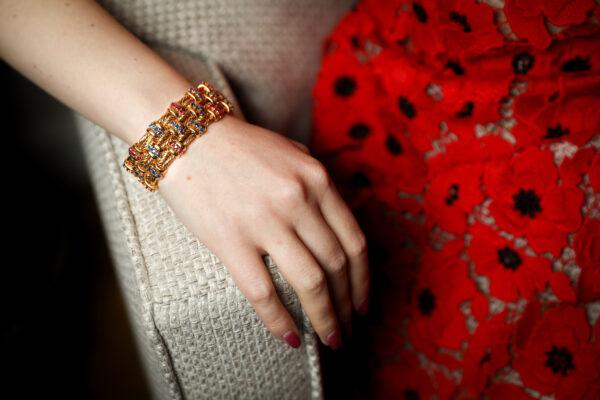 A Tiffany & Co bracelet with rubies and sapphires. (Samira Bouaou)