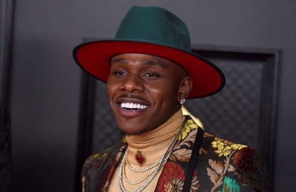DaBaby arrives at the 63rd annual Grammy Awards at the Convention Center in Los Angeles, Calif., on March 14, 2021. (Jordan Strauss/Invision/AP)
