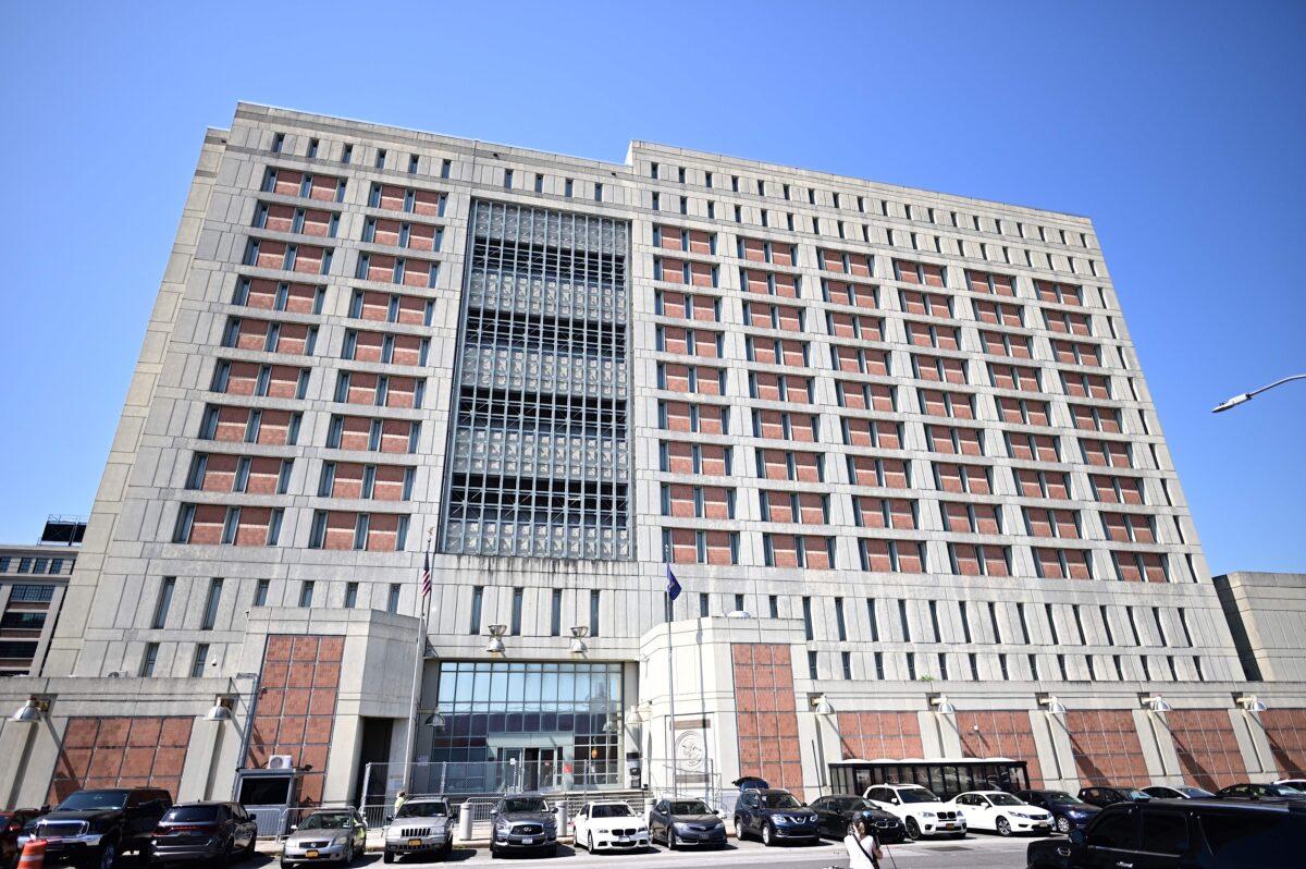 The Metropolitan Detention Center (MDC) in Brooklyn, a United States federal administrative detention facility is pictured in New York City, on July 6, 2020. (Johannes Eisele/AFP via Getty Images)