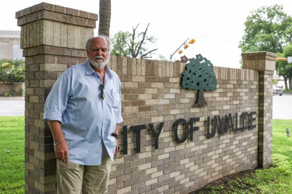 Uvalde Mayor Don McLaughlin at City Hall in Uvalde, Texas, on May 26, 2021. (Charlotte Cuthbertson/The Epoch Times)