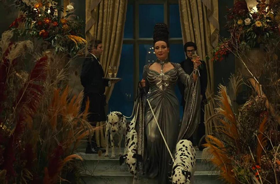 Emma Thompson as the Baroness in "Cruella." (Disney Enterprises)