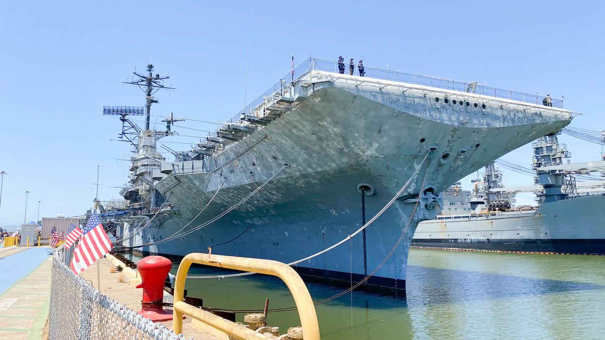 Navy Veteran Best Friends Still Work on USS Hornet
