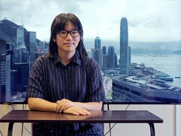 Chow Hang Tung, vice chairwoman of the Hong Kong Alliance in Support of the Democratic Patriotic Movements of China poses after an interview in Hong Kong on May 24, 2021. (Vincent Yu/AP Photo)
