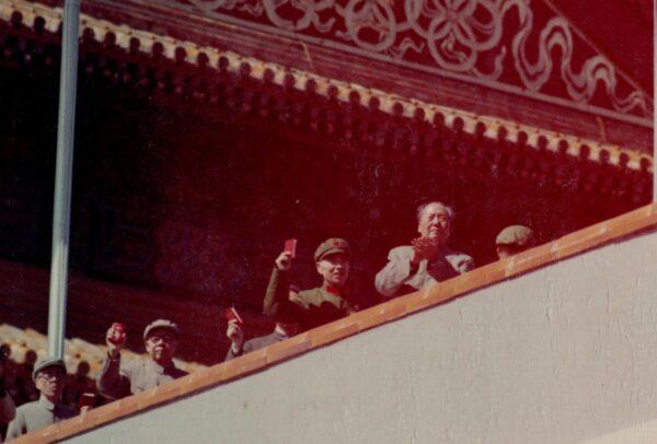 A photo of CCP Chairman Mao Zedong in Beijing's Tiananmen Square, taken in 1968 by Roger Garside. (Courtesy of Roger Garside)