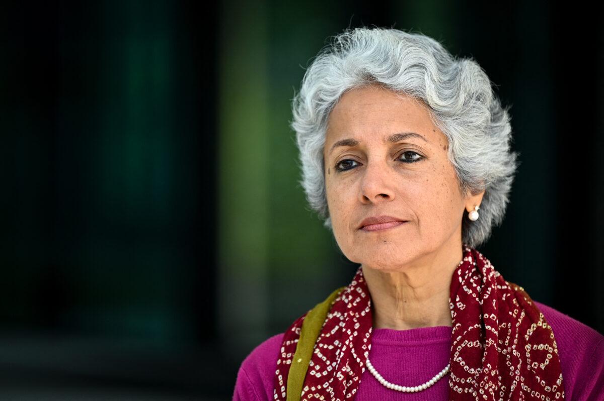 World Health Organization's chief scientist Soumya Swaminathan looks on during an interview with AFP in Geneva on May 8, 2021. (Fabrice Coffrini/AFP via Getty Images)