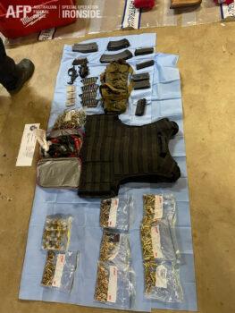 Weapons seized as part of Operation Ironside (Supplied)