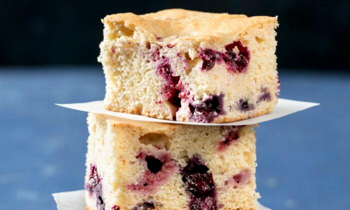 Berries Give This Snack Cake a Bright Pop of Color and Fresh Flavor