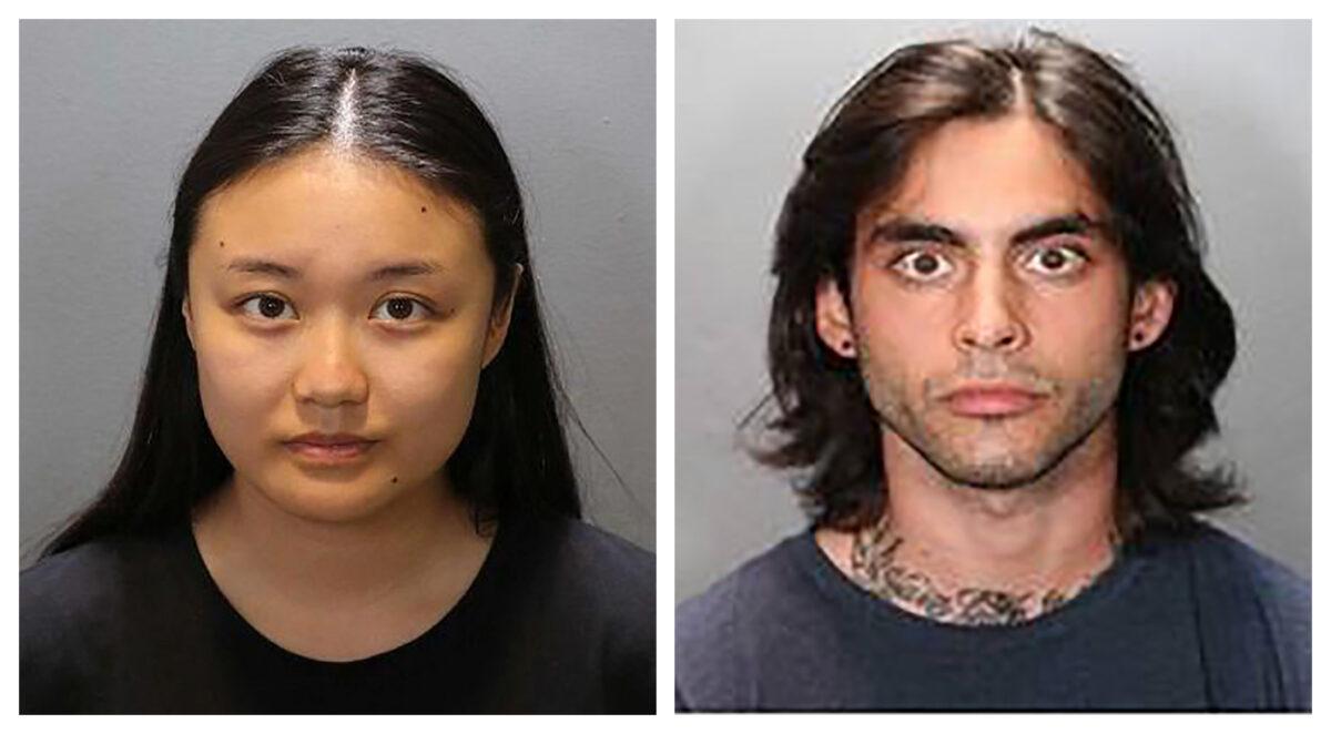 Wynne Lee, 23, (L) and Marcus Anthony Eriz, 24, both were arrested in connection with a road rage shooting that killed a 6-year-old boy last month on a Southern California freeway, in an undated photos. (Orange County District Attorney's Office via AP)