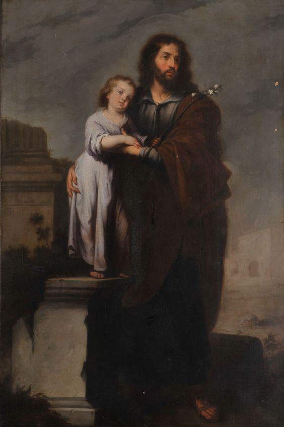 “Joseph With Infant Christ,” 1665–1666, by Bartolomé Esteban Murillo. Museum of Fine Arts of Seville, Spain. (Public Domain)