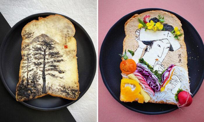 Japanese Designer Makes Toast Into Edible Works of Art—As Lockdown Inspires Breakfast Creativity