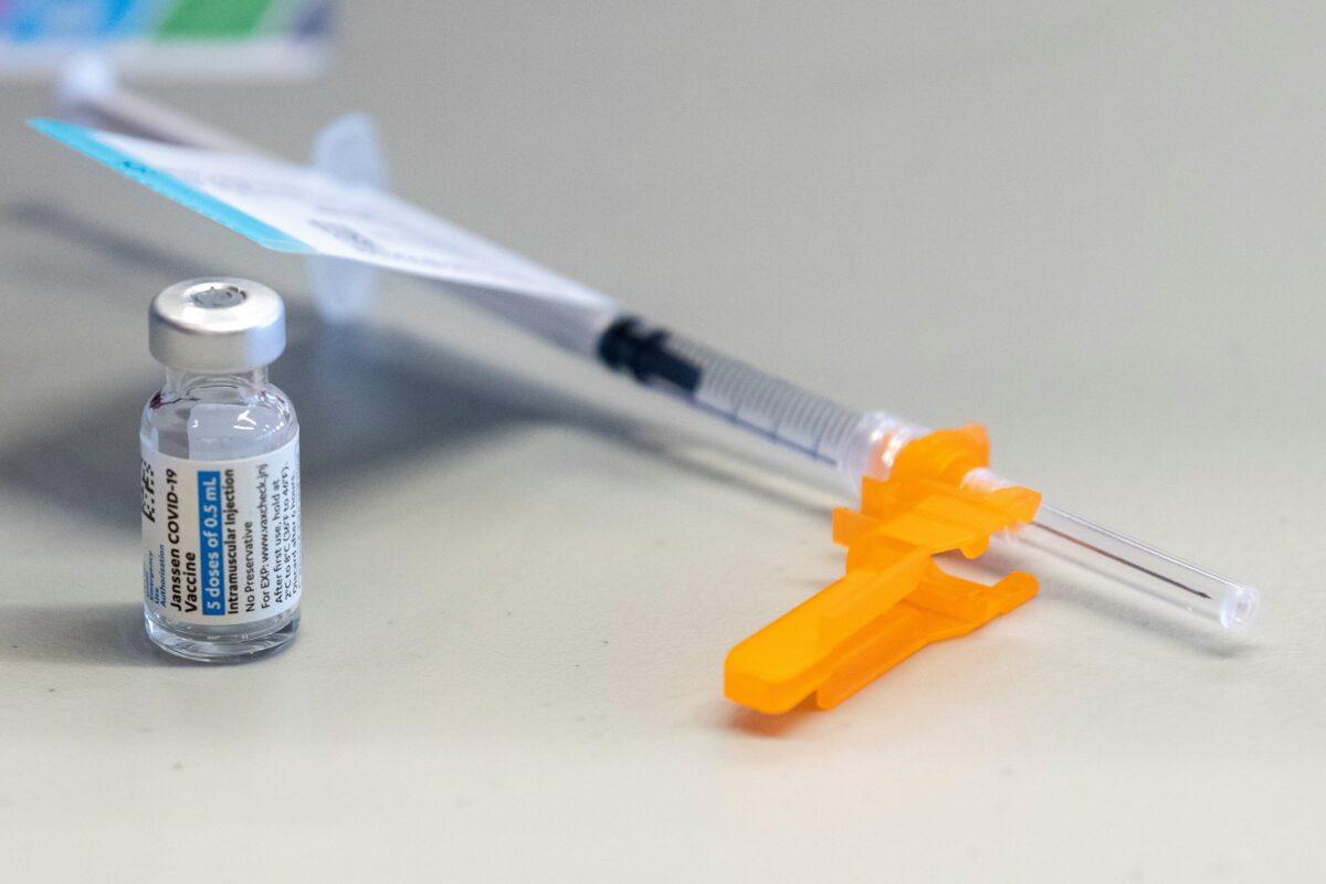 The Johnson & Johnson COVID-19 vaccine is seen at the OSU Wexner Medical Center in Columbus, Ohio, on March 2, 2021. (Gaelen Morse/Reuters)