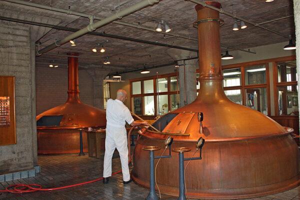 Inside the Anchor Brewing Co. brewhouse, in this file photo. (WolfmanSF/CC BY-SA 3.0)