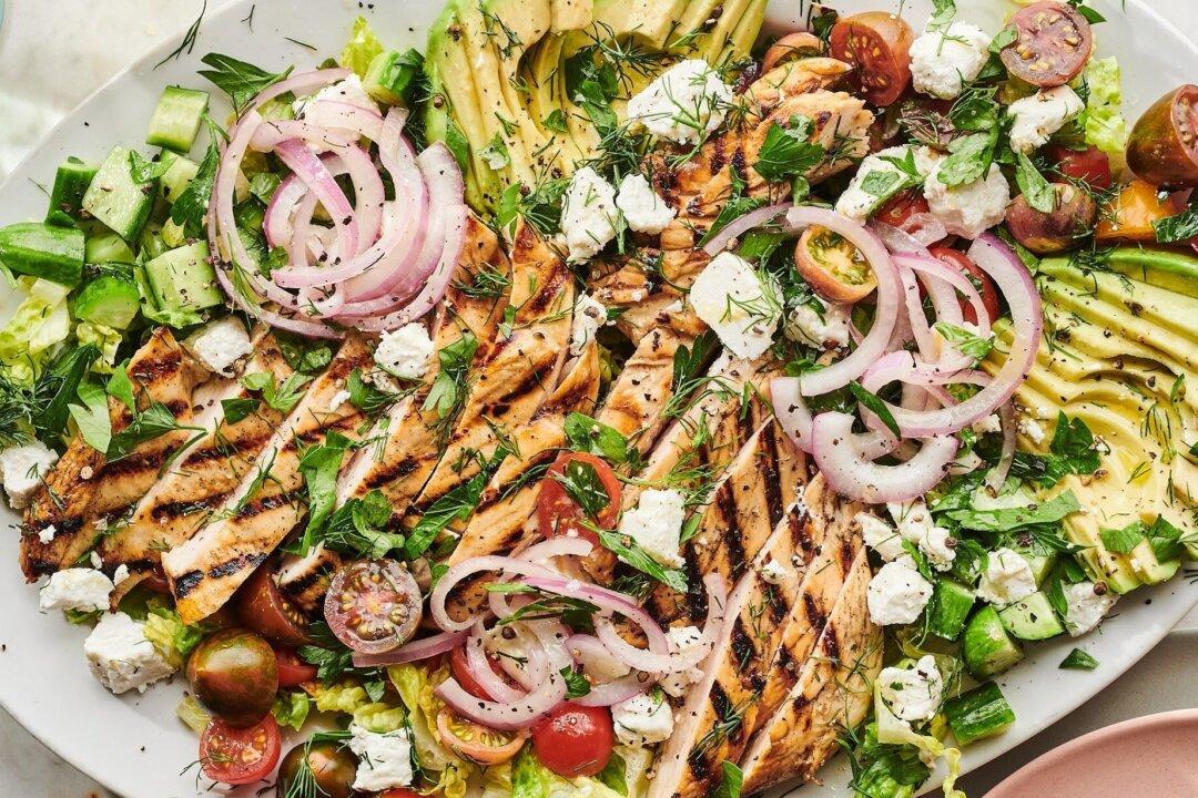 The Big, Beautiful Grilled Chicken Salad I’m Eating on Repeat All Summer Long