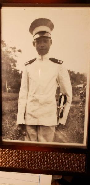 When Marquez was a teenager he attended a military academy in the Philipines. He is about 14 in this photograph. He loved the military from an early age. (Anita Sherman)