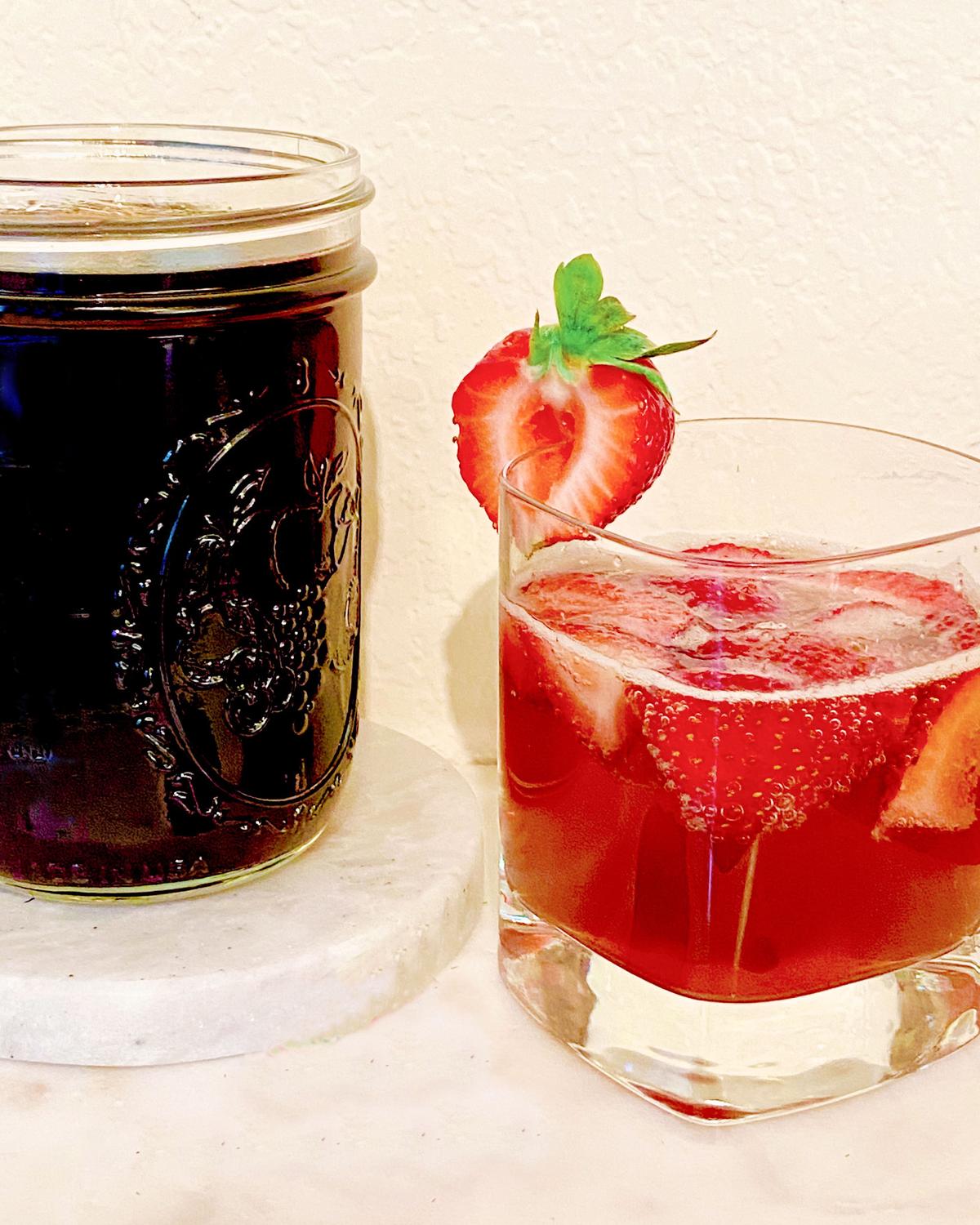 This summer refresher makes use of the season's sweet strawberries. (Lynda Balslev for Tastefood)