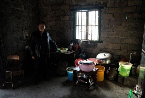 Farmer Liu Qingyou at his residence in Baojing County, in central China's Hunan Province on Jan. 12, 2021. (Noel Celis/AFP via Getty Images)