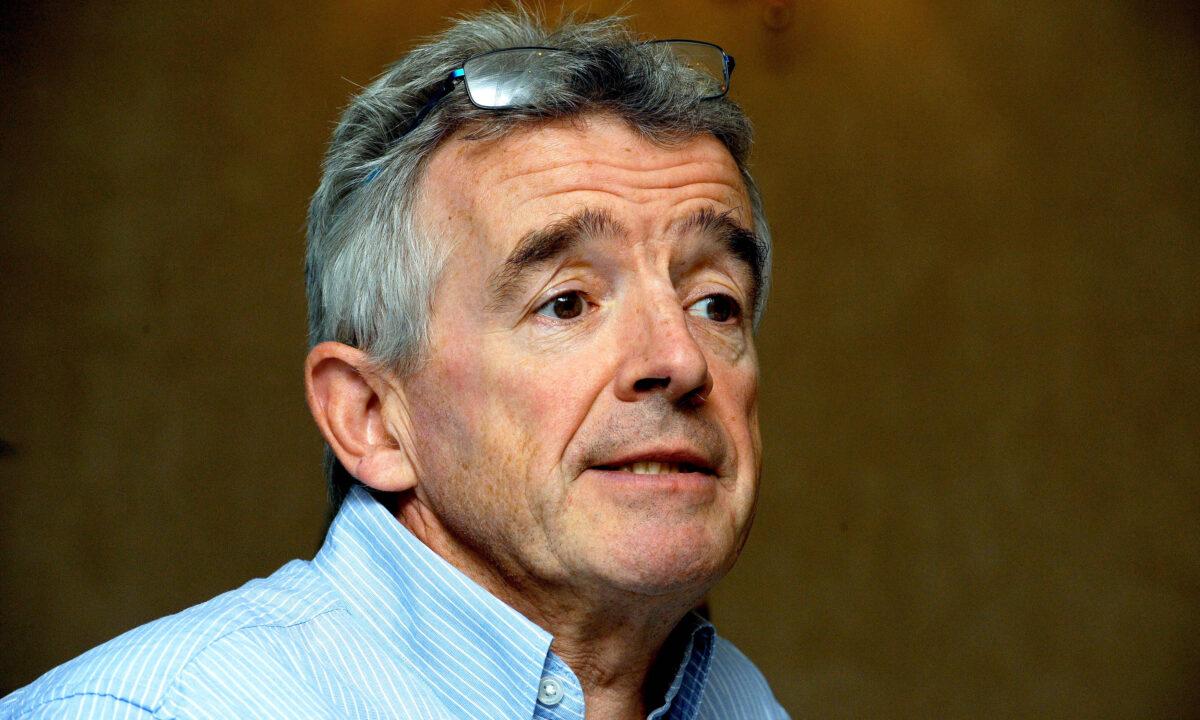 Ryanair's chief executive Michael O'Leary on Aug. 31, 2016. (Nick Ansell/PA)