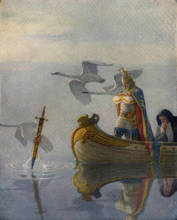 Illustration by N.C. Wyeth from “The Boy’s King Arthur: Sir Thomas Malory’s History of King Arthur and His Knights of the Round Table,” by Sidney Lanier, New York, Charles Scribner’s Sons, 1922. (Public Domain)