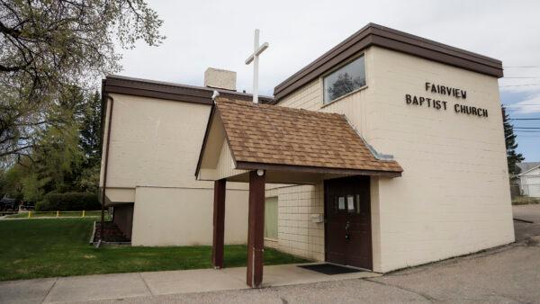The Fairview Baptist Church is seen in Calgary, Alta., on May 17, 2021. (The Canadian Press/Jeff McIntosh)