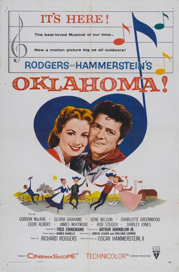 Shirley Jones and Gordon MacRae in the film version of "Oklahoma!" (RKO Radio Pictures)