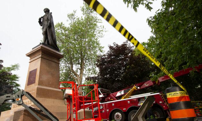 John A. Macdonald Statue Removed From Ontario’s Kingston City Park