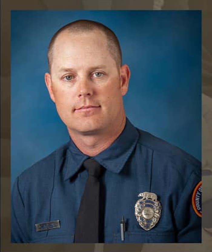Fire Specialist Tory Carlon, and Joslyn's dad. (Courtesy of <a href="https://www.fire.lacounty.gov">Los Angeles County Fire Department</a>)