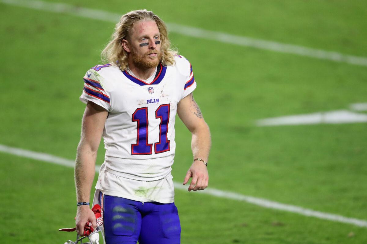 Wide receiver Cole Beasley #11 of the Buffalo Bills walks off the field following the NFL game against the Arizona Cardinals at State Farm Stadium in Glendale, Ariz., on Nov. 15, 2020. (Christian Petersen/Getty Images)