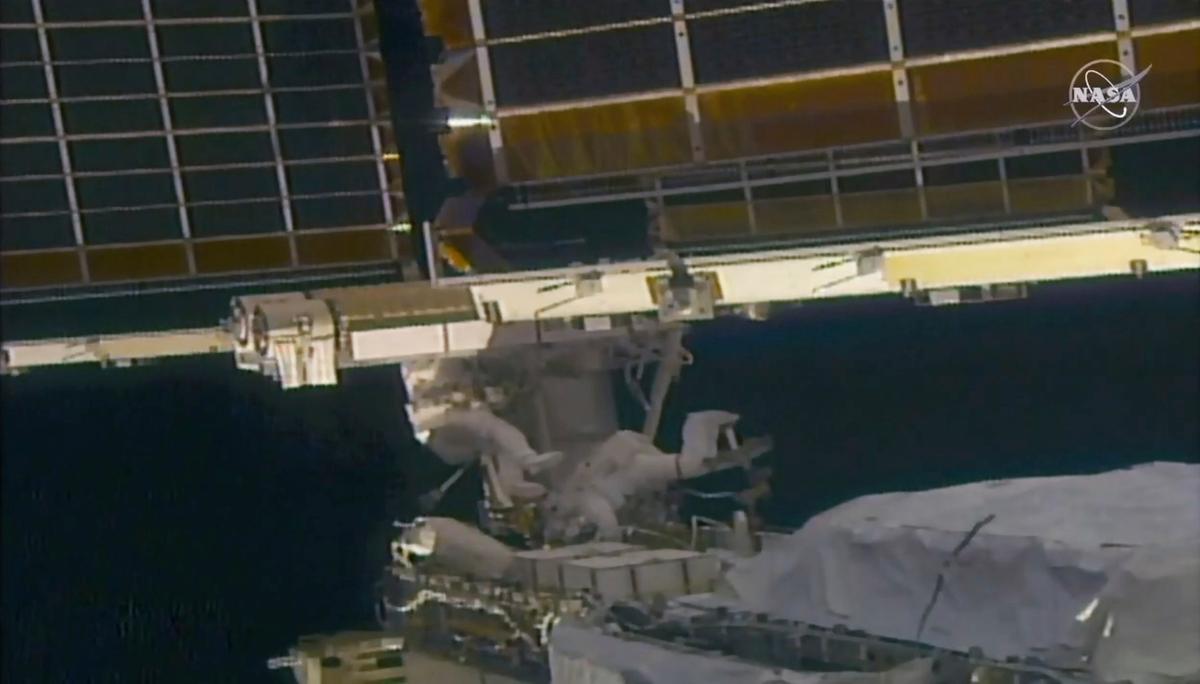 Take 2: Spacewalking Astronauts Install New Solar Panel