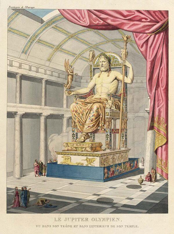"Zeus," 1815, in The Temple of Zeus at Olympia. (Public Domain)