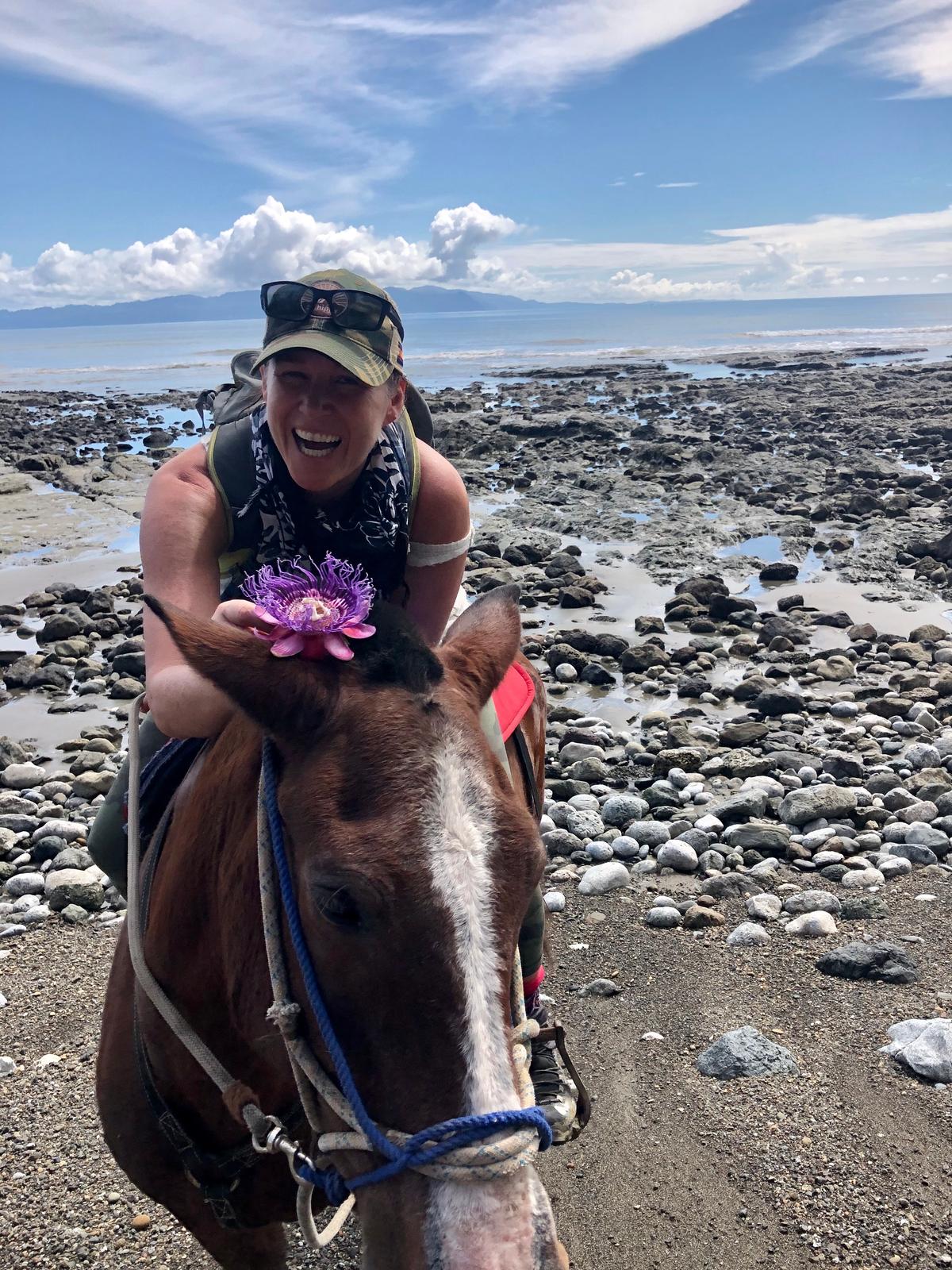 Exploring the Osa Peninsula on horseback. (Tami Ellis)