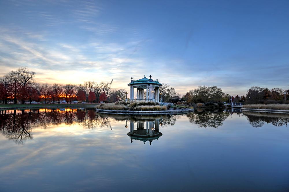 The bandstand in Forest Park. (STLJB/Shutterstock)