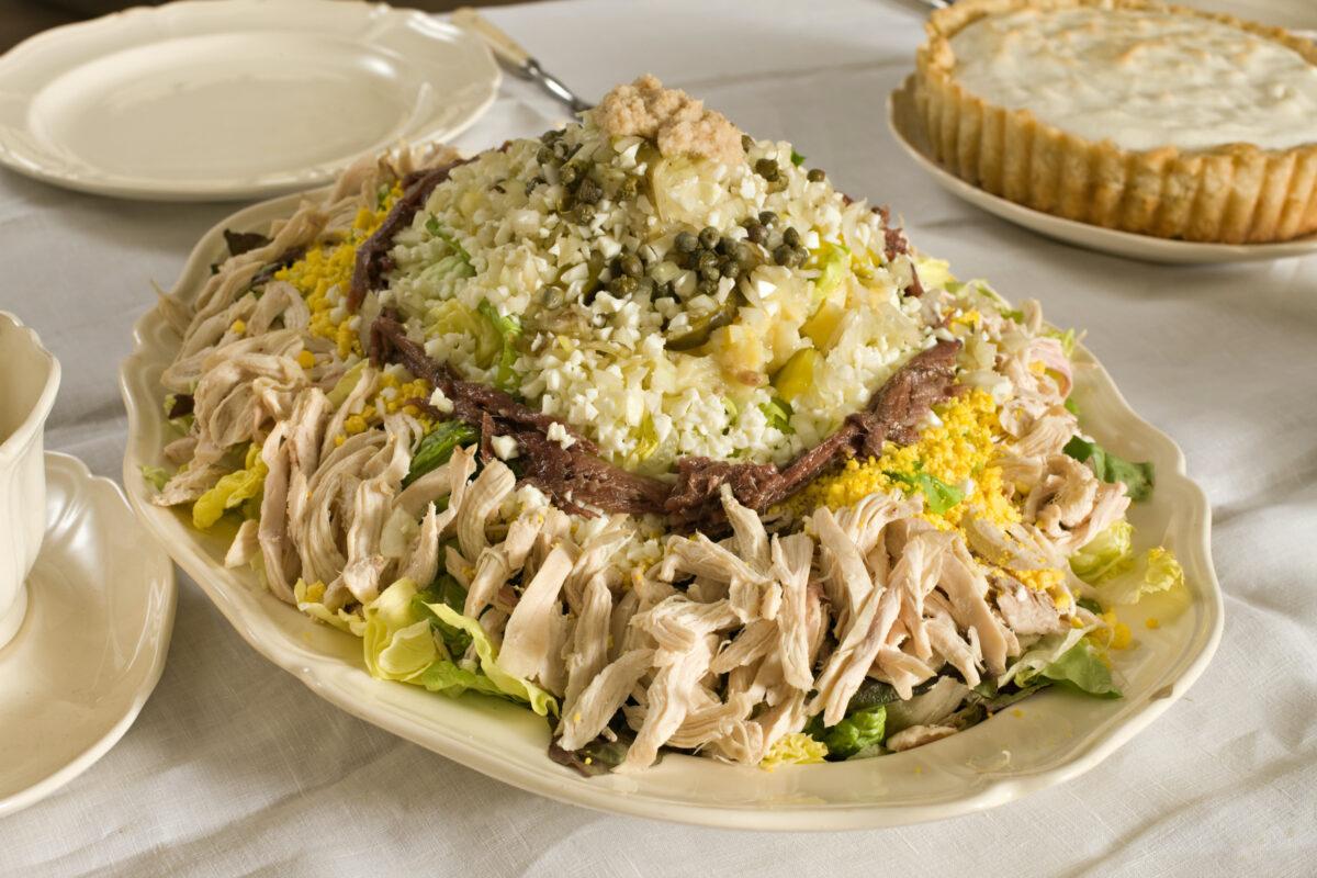 Salamagundy, a cold chicken salad. (Courtesy of Colonial Williamsburg)