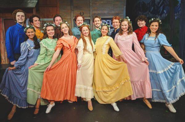Young performers often get their starts in community theater. “Seven Brides for Seven Brothers” at the Hendersonville Performing Arts Company, in Hendersonville, Tenn. (Courtesy of Crystal Kurek)