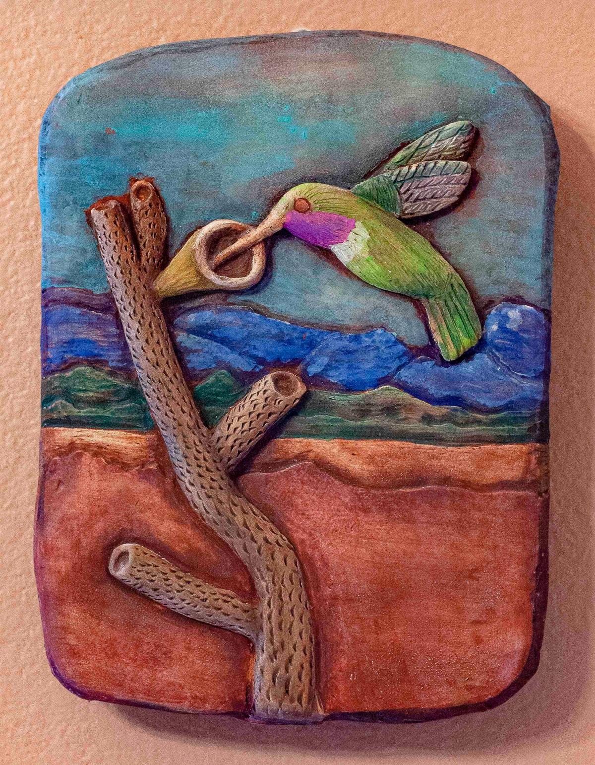 Coming to grips with his blindness, the hummingbird had special meaning for Lopez. "Even in the most turbulent winds, a hummingbird finds stability and peace. So do I." (Courtesy of Rich Lopez)