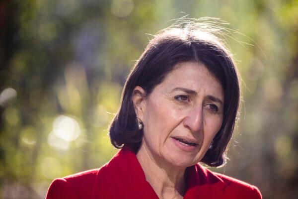 NSW Premier Gladys Berejiklian speaks at a press conference and COVID-19 update in Sydney, Australia, on June 26, 2021. (Jenny Evans/Getty Images)