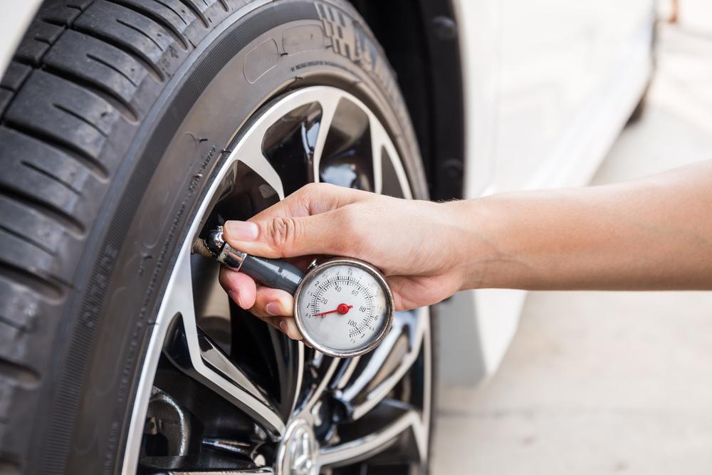 For the best gas mileage, check your car's tire pressure every time you fill up with gas. (Pakpoom Phummee/Shutterstock)