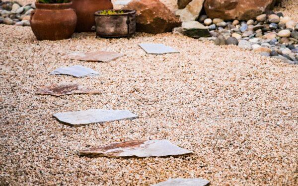 You can use stones and rock to create pathways in your garden. (Iztel Perez)