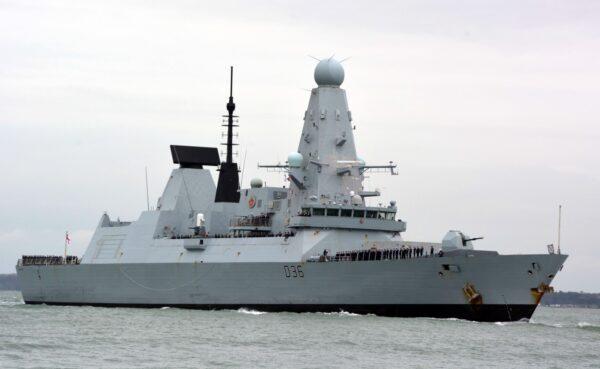 HMS Defender in an undated file photo. (Ben Mitchell/PA)