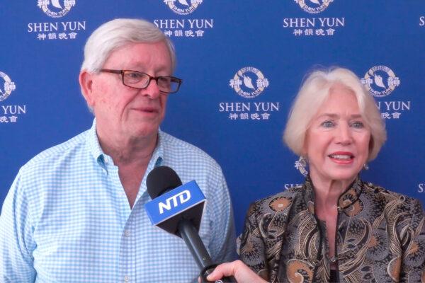 Renny and Candice Way enjoyed Shen Yun at the Palace Theatre in Stamford, Connecticut, on June 27, 2021. (NTD Television)