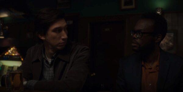 Adam Driver (L) and William Jackson Harper in “Paterson.” (Amazon Studios)