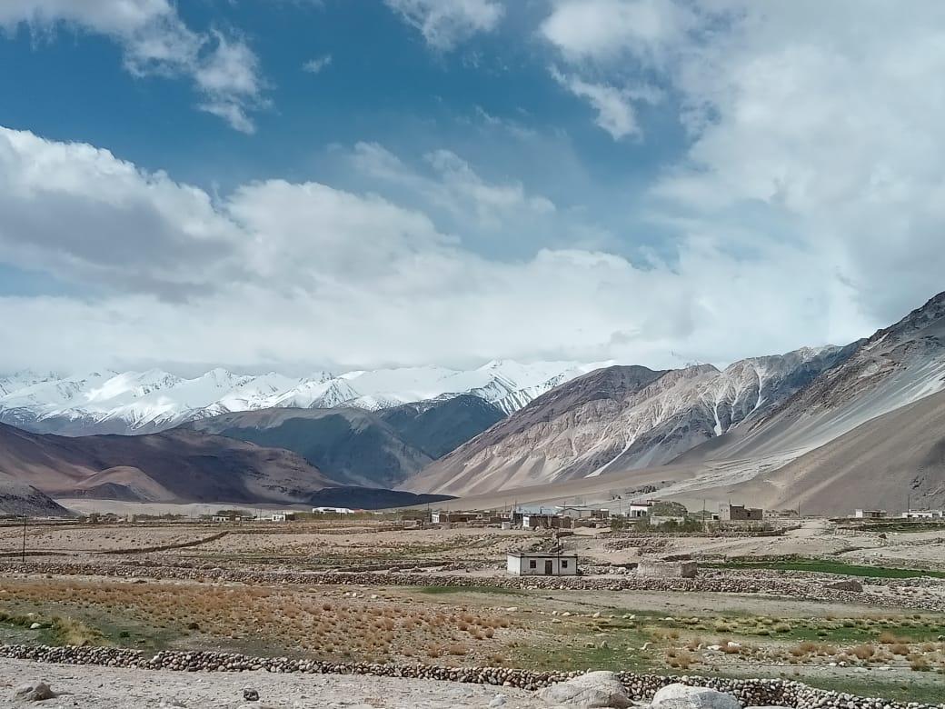 The remote village of Urgu, in Maan Panong B panchayat on the de facto border in the union territory of Ladakh on June 22, 2021. (Venus Upadhayaya/Epoch Times)