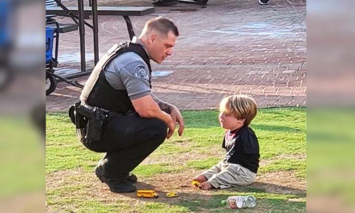 Officer Mentors 6-Year-Old Boy Born Without Arms Who Wants to Become a Detective