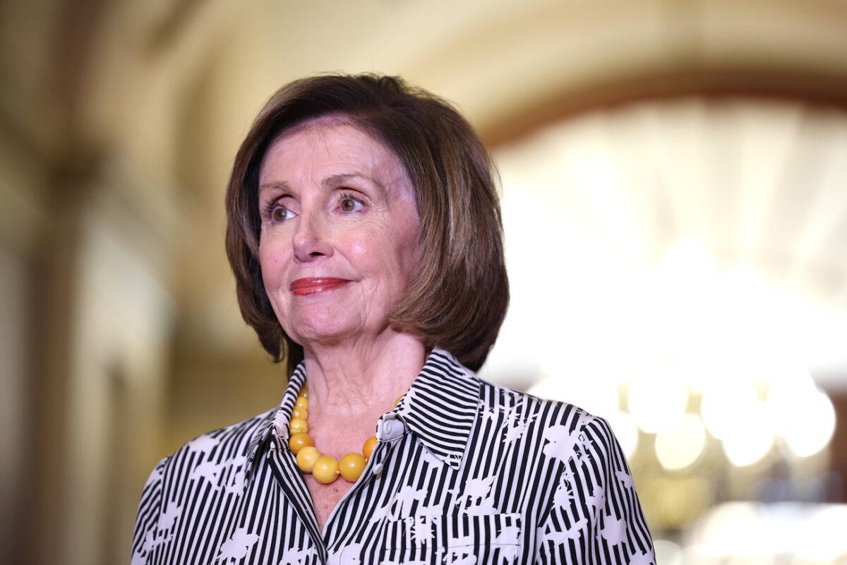 Speaker of the House Nancy Pelosi (D-Calif.) at the U.S. Capitol in Washington, on June 28, 2021. (Anna Moneymaker/Getty Images)