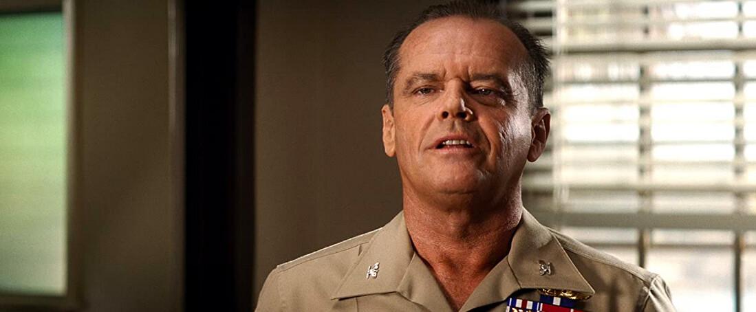 Jack Nicholson plays a Marine colonel in “A Few Good Men.” (Columbia Pictures)