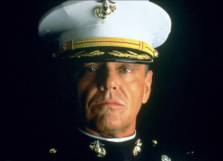 Col. Nathan Jessep (Jack Nicholson), in “A Few Good Men.” (Columbia Pictures)