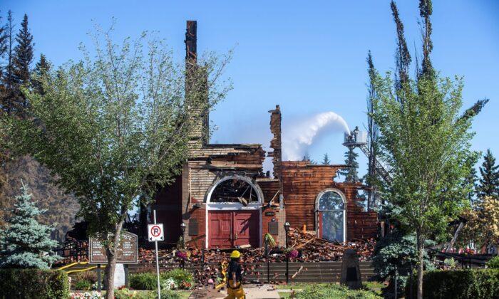 Fire Destroys Catholic Church North of Edmonton, RCMP Say Blaze Suspicious