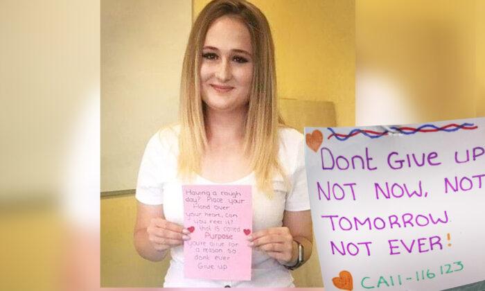 Woman Once Suicidal Now Posts Notes of Hope on Bridge for Those in Need—Saves 28 Lives in 3 Years